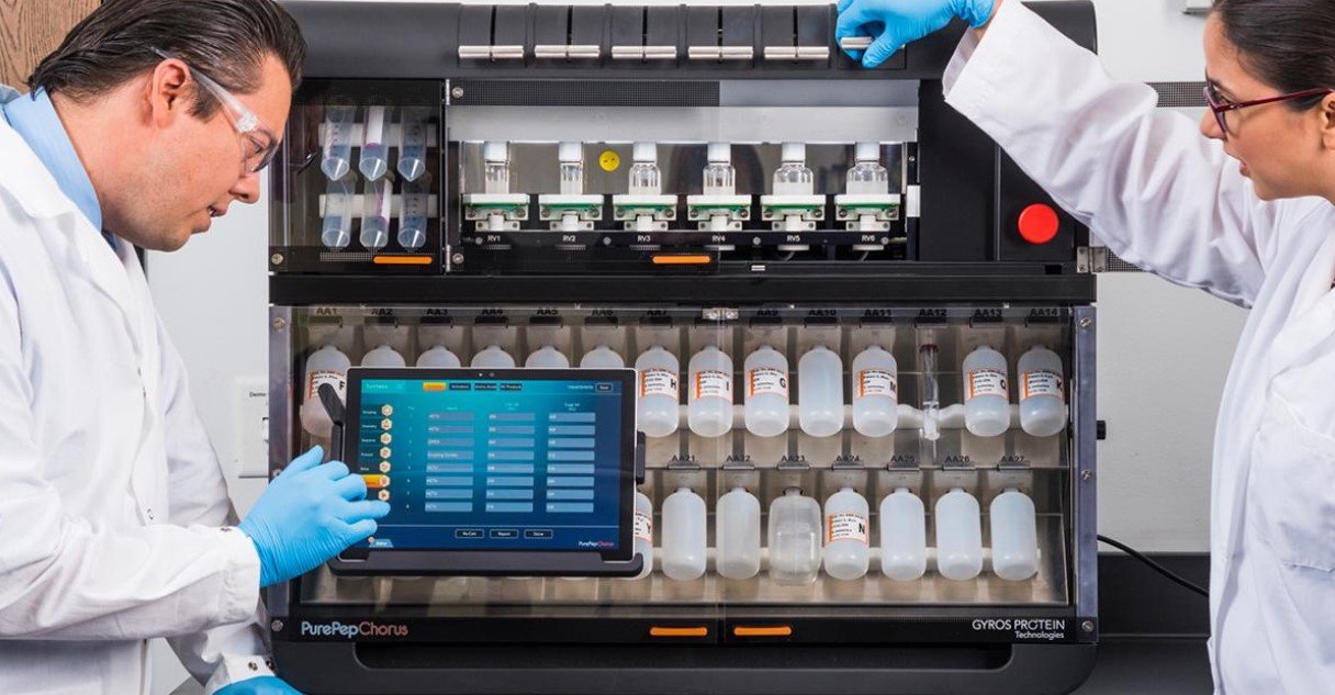 Automated peptide synthesizer for custom peptide synthesis research