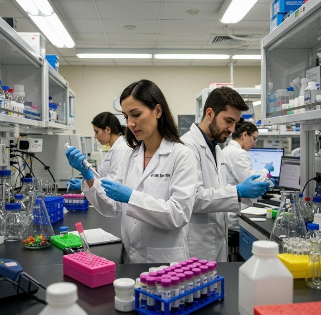 Peptide synthesis and biotechnology research laboratory